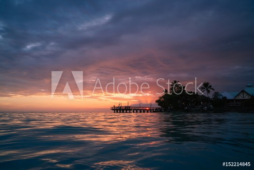 Bild på Caribbean Sunset after the storm